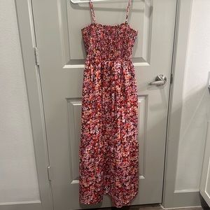Nasty gal smocked floral maxi dress - NWT